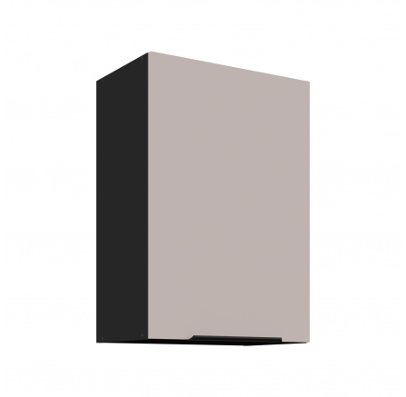 Horná skrinka ARONA - 50 G-72 1F, Čierna mat/Kašmír