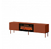 TV komoda RAFAEL 200 EF s elektrickým krbom, Brick Red