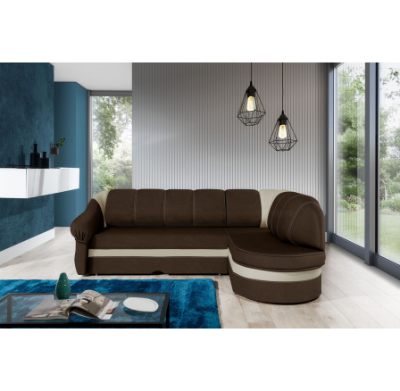 Rohová sedacia súprava BENANO, Sawana 16/Soft 033, pravá