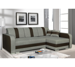 Rohová sedacia súprava Costa P béžová/hnedá