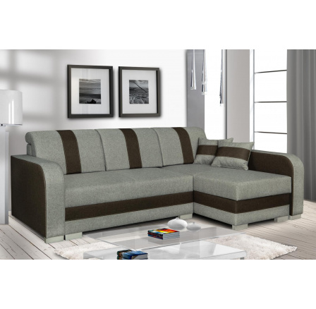 Rohová sedacia súprava Costa P béžová/hnedá