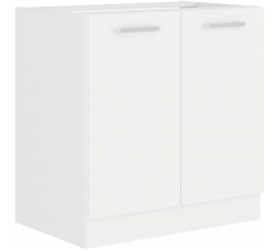 Kuchynská dolná skrinka pod drez EDNA 80 ZL 2F BB, Biela