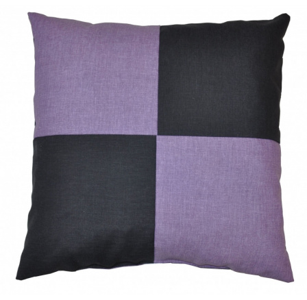 Veselý vankúš - fialový/tmavosivý