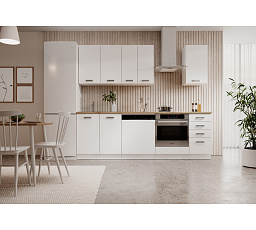 Kuchynský nábytok BUBBLE 240 Biela + Dub Lancelot