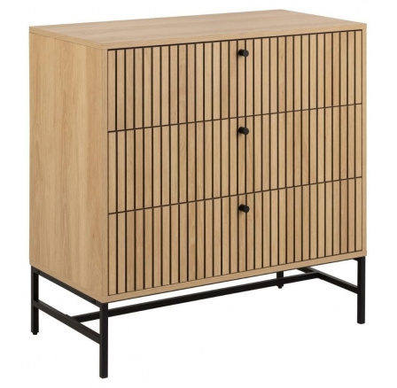 Komoda Albany 3 zásuvky dub prírodný