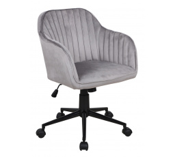 Otočná stolička velvet sivá FB1-FX