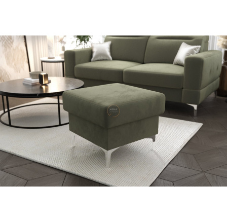 Taburet s úložným priestorom MALIBU 55x55 cm - zelená Taburet s úložným priestorom MALIBU 55x55 cm - zelená