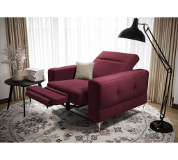 Kreslo MALIBU, relax - vínová