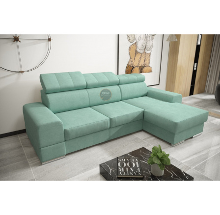 Rohová sedacia súprava ROYAL MINI 260×160 - mätová, pravá