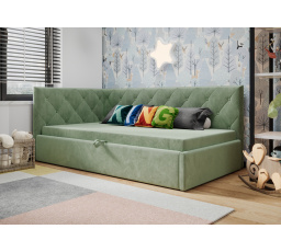 Posteľ ELZA - voliteľný odtieň - ľavá strana