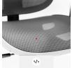 Ergonomické kancelárske herné kreslo Basic, bielo-sivá
