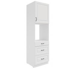 Kuchynská skriňa STILO - 60 DPS-210 3S 1F, Biela/Biela