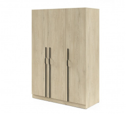 Skriňa BRAGA 2 Dub cremona s kovovými úchytkami