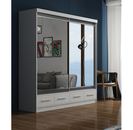 Šatní skriňa MARGITA 200, Biela