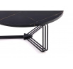 Konferenčný stôl ANTICA, čierny mramor/čierna