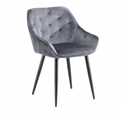 Jedálenská stolička K487, sivá/čierna