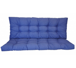 Vankúš na záhradnú hojdačku 130 cm - látka tmavomodrá