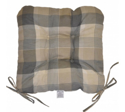 Sedák UNI motív UNIKO sivá kocka