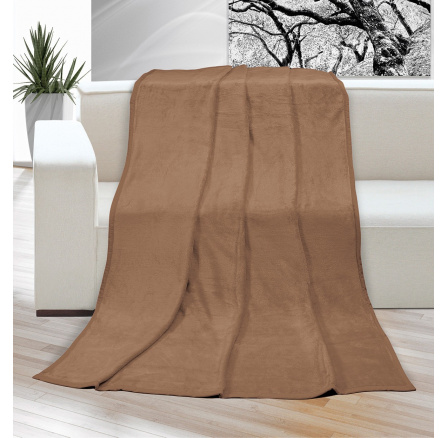 Deka micro dvojlôžko 200x230cm kávová