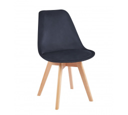 Stolička velvet čierna PC-010-V