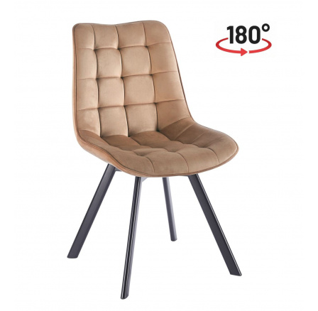 Stolička velvet cappuccino KO265-FXJG