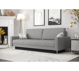 Sofa kožená PIANO DL - Sivá koža