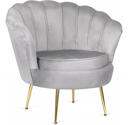 Kreslo ANGEL Sivé Zamatové