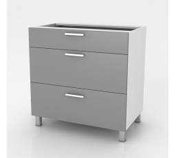 Kuchynská linka Natanya SZ60 3SZ sivý lesk