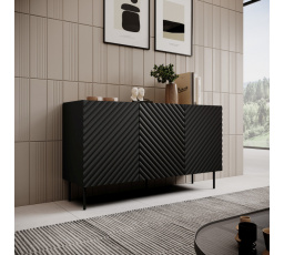 Komoda ONDA 150 3D2SZ čierna/artisan