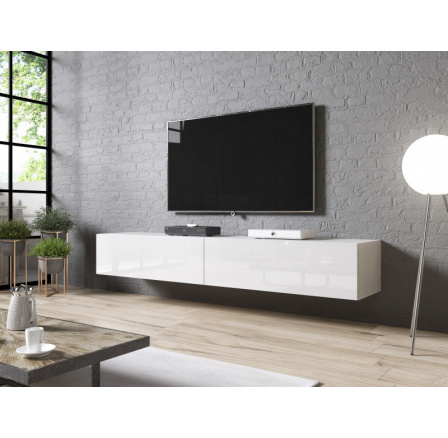 TV komoda závesná SLIDE RTV 200, Biela