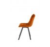 Jedálenská stolička K332 VELVET, Škoricová/ Bluvel 4215/Čierna