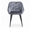 Jedálenská stolička K487, Sivá/Čierna