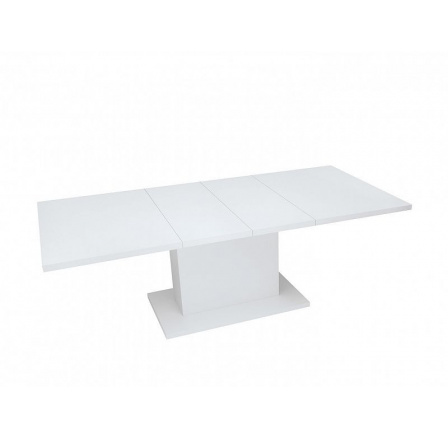 Jedálenský stôl TRAWERS 2W, biely alpský