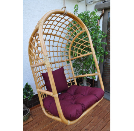 Poduška na závesnú hojdačku vínová