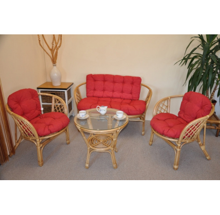 Vankúše pre súpravu Bahama veľké kompletné bordové