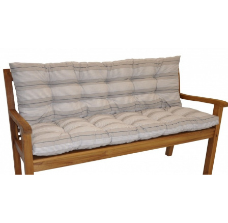 Poduška na záhradnú lavičku 120 cm - látka Antik pruh