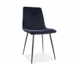 Jedálenská stolička IRYS Velvet, čierna Bluvel 19