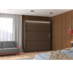 Posuvná skriňa s LED osvetlením LINCOLN 180 Choco+Choco