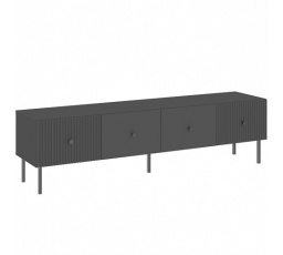 Televízny stolík VIENA RTV 1800 2D, Čierna/Čierna