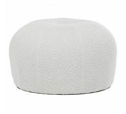 Stolička, biela látka bouclé.