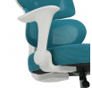 Dětská židle, výškově nastavitelná, modrá síťovina, KA-K1063 BLUE