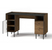 Stôl PRESTIGO - P9, Warmia Walnut/San Sebastian/čierny mat