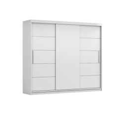 Šatníková skriňa ALBA, biela matná