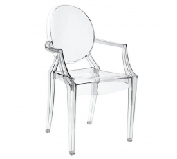 Jedálenská stolička Luis Ghoste, Transparentná