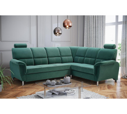 Rohová sedacia súprava P Nadia Velva 08 - zeleno/sivá