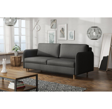 Pohovka Glorie tmavo sivá