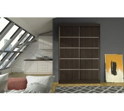 Šatní skriňa LINORA IV 120, Choco