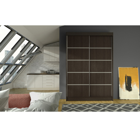 Šatní skriňa LINORA IV 120, Choco Šatní skriňa LINORA IV 120, Choco