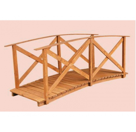 Záhradný drevený most