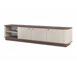 VESPER RTV 187 3D - kašmír mdf / orech / zlaté úchyty / sokel